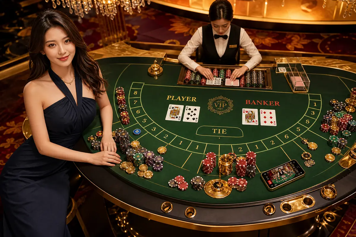 kiss9188 Casino permainan live dealer baccarat